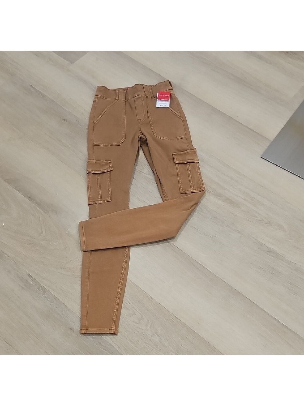 Spanx Cargo Bodycon Y2K Brown Jeggings NWT SZ 24